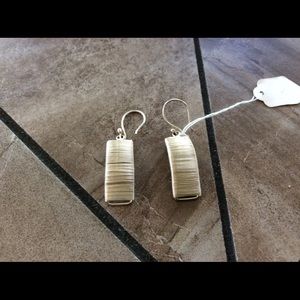 Genuine silver earring